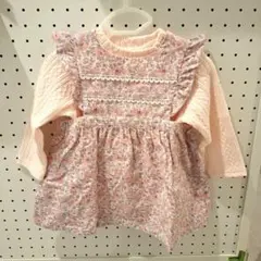 BeBe タルティーヌエショコラ リバティ柄 ワンピース ブルマ付き