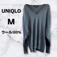 UNIQLO トップス　ニット　セーター　薄手　毛100% レディース　長袖