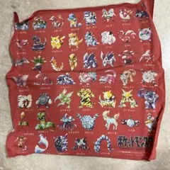 30年前 POKEMON ポケモン 初期 レア レトロ ハンカチ タオル 赤緑