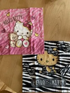 ゼブラキティ ハンドタオルセット 2枚組