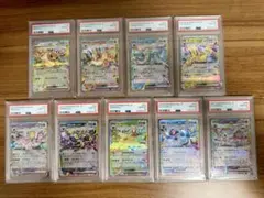 【PSA10 9連番】イーブイ進化系 ex ブイズ9種セット テラスタルフェス