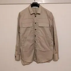 NEIL BARRETT ミリタリーシャツ ベージュ ポケット Lのサムネイル