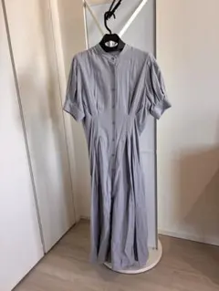 N. ブルーグレー シャツワンピース 半袖