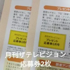 月刊ザテレビジョン応募券2枚