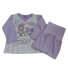 タグ付き☆マイメロ&クロミちゃんの薄手パジャマ(80)