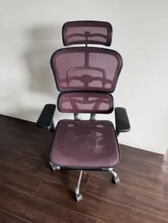 Ergohuman PRO エルゴヒューマン オットマン付きワークチェア 紫