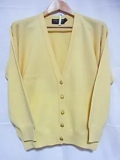 ブルックスブラザーズ　ウール　Vネックカーディガン　クリーム　サイズL 美品