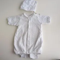 日本製セレモニードレス 2点 2way お宮参り 退院着 帽子 新生児 PUPO