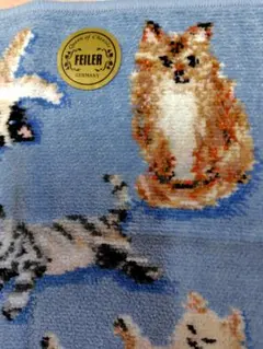 FEILER 猫デザイン タオルハンカチ