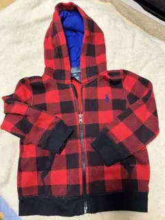 Polo by Ralph Lauren 18M パーカー 赤黒チェック85CM