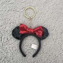 東京ディズニーリゾート ミニーマウス キーホルダー　カチューシャ スパンコール