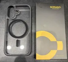 NIMASO iPhone16用ケース 氷星シリーズMagSafe対応 ブラック