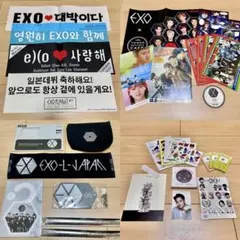 EXO スローガン グッズ セット売り フライヤー 銀テープ