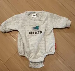CONVERSE グレー ロンパース 70