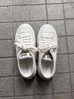 miumiu FLATFORM フラット フォームキャンバスローカットスニーカーのサムネイル