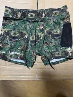 【美品】ELDORESO エルドレッソ 迷彩柄 カモフラ ショートスパッツ S