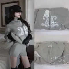 ♡ ダーリッチ Darich ♡ インフィニティロゴパンツニットセットアップ　F