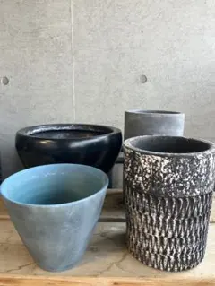 陶器　植木鉢　4点まとめ売り