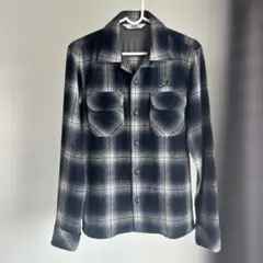 STIFF チェックシャツ 長袖 ネイビー Sのサムネイル