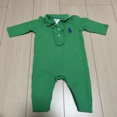 ラルフローレン　グリーンロンパース　3M