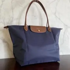 ロンシャン LONGCHAMP ルプリアージュ ショルダーバッグ L ネイビー