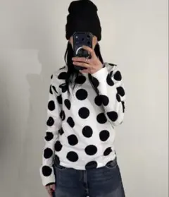 SLY スライ ミチ MICHIXSLY DOTS KNIT トップス ブラック - メルカリ