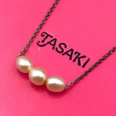 TASAKI タサキ ネックレス 3Pパール 6mm 真珠 SV925 シルバー