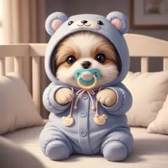 【632】ステッカーシール・缶バッジ・キーホルダー シーズー