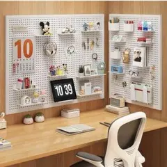 有孔ボード パンチングボード ホワイト 壁掛け収納
