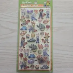 【匿名発送】ボンボンドロップシール　ズートピア　ニックジュディ