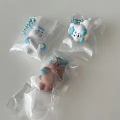 おぱんちゅうさぎ×んぽちゃむ チョコがけビスケット マスコット んぽちゃむセットのサムネイル