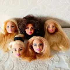 新品あり【Barbie 】バービーヘッド⑤セット