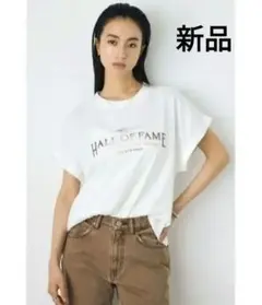 新品　AZUL by moussy ヴィンテージライクプリントドルマンTシャツのサムネイル