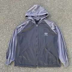 archive 90s adidas zip parker black fade
