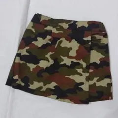 ラップキュロットパンツ 150cm 迷彩 カモフラ