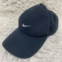 00’s NIKE ナイキ　ミニスウッシュロゴ キャップ　ブラック　刺繍　Y2K