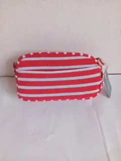 EDWIN ニットペンポーチ　 レッド ボーダー柄のサムネイル
