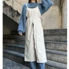 【ANAP】 フロントジップミリタリーキャミワンピース