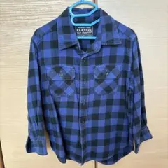 UNIQLOチェック柄長袖シャツ 110サイズ