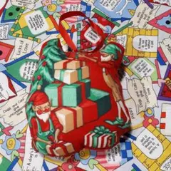USA ヴィンテージ　クリスマス　布製オーナメント　ハンドメイド