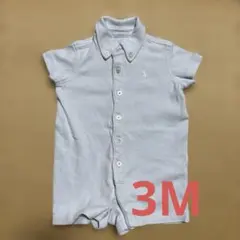 ラルフローレン　ロンパース 3M ライトブルー