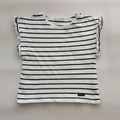 【branshes】ストライプ フリル袖 Tシャツ120サイズ