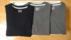 無印良品 コットン100% Mサイズ 半袖ポケット付Tシャツ 2色3枚セット