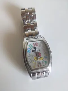 Disney　ミッキーマウス 手巻き時計 ステンレス【記念品】【レア】【箱付き】
