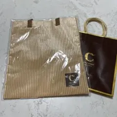 cour コーデュロイ トートバッグ　コートクール　紙袋付き