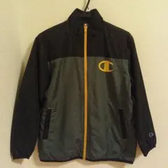 Champion　ウインドブレーカー 裏トリコット　黒 グレー 150