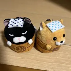 ひげまんじゅう×豆しば三兄弟温泉マスコット