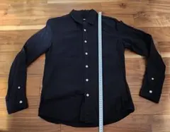 nano universe メンズ 長袖 シャツ ブラック S