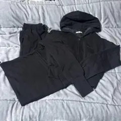 xgirl スウェット パーカー セットアップ ブラック