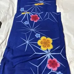 青花柄浴衣 綿素材
